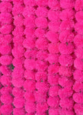 5 PC - 5 feet Marigold Garland |Indian/American Wedding Party Mantle Decoration, Faux Garlands Wedding Garland, Diwali Decoration, Spring Bush Floral! (Light Pink)