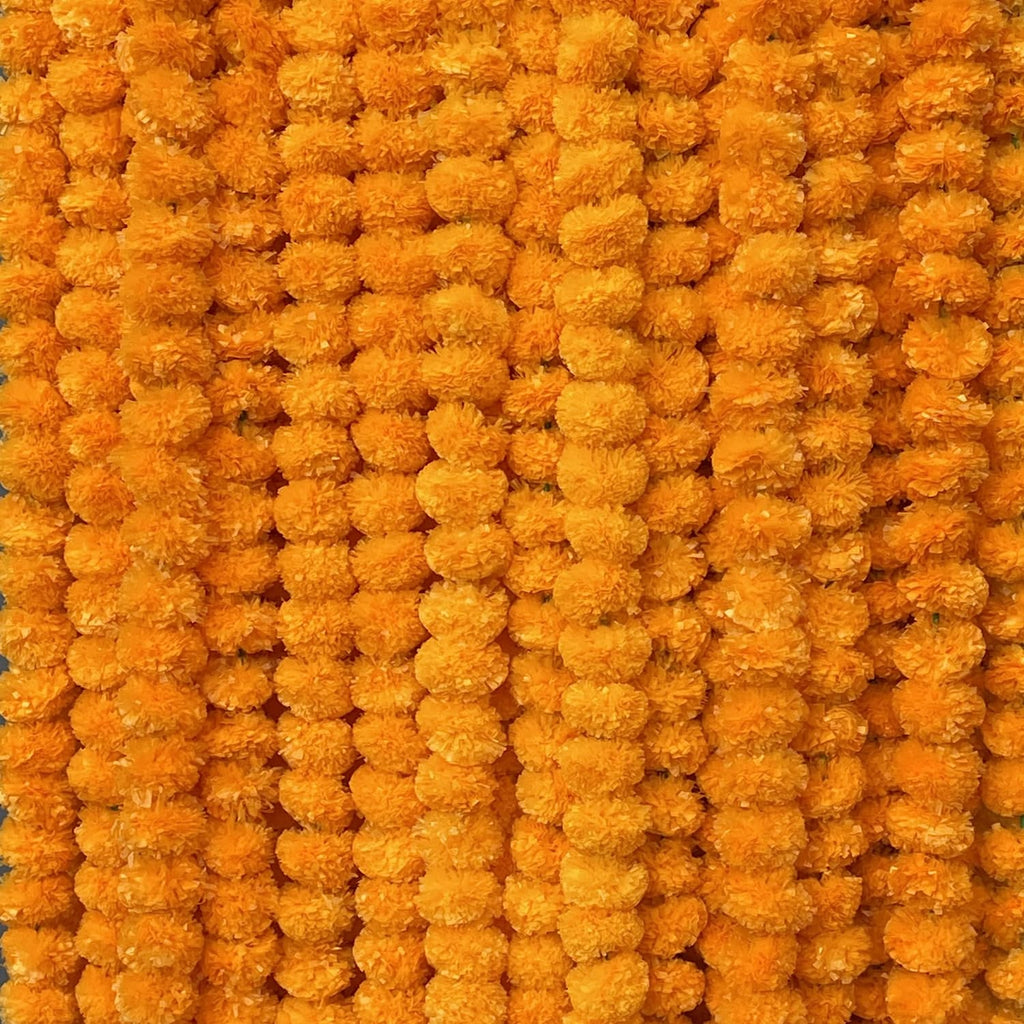 10 Pcs Artificial Marigold Garland for Decoration, Diwali Decor Garlands 5Ft